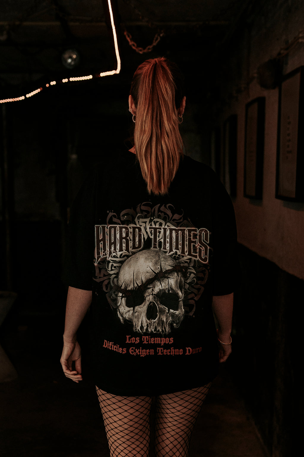 HARD TIMES | Heavy Cotton oversized T-Shirt | Backprint