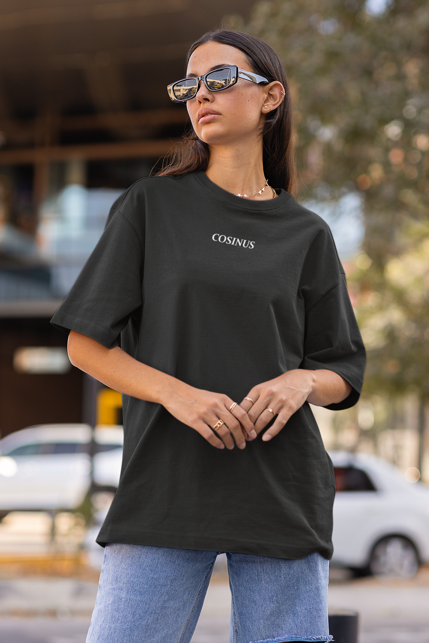 COSINUS | Heavy & Washed oversized T-Shirt | Front- & Backprint