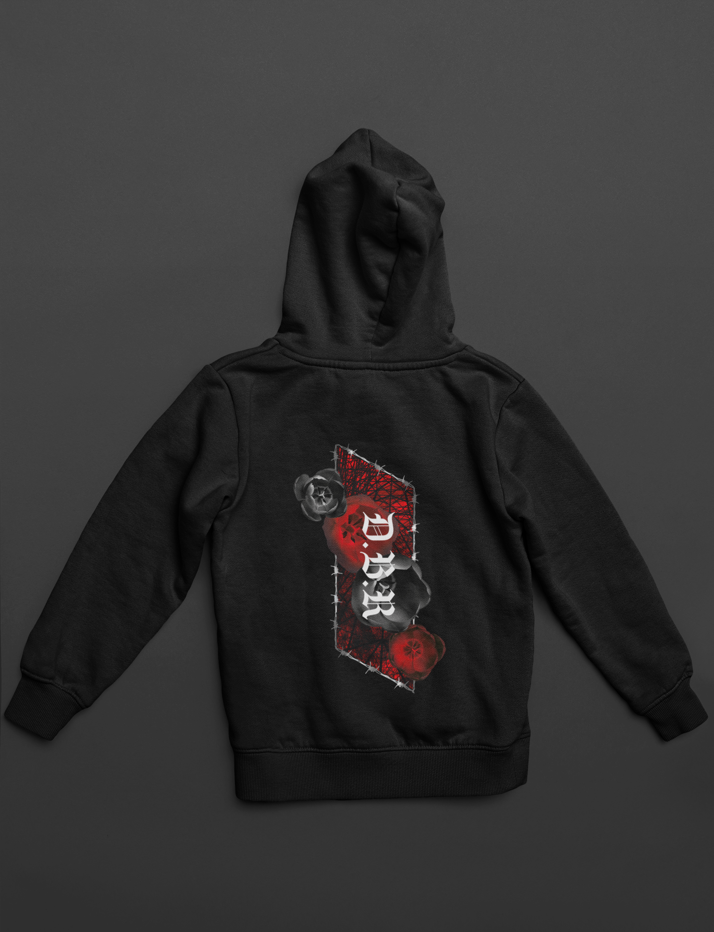 D.B.R | Heavy Cotton oversized Hoodie | Backprint