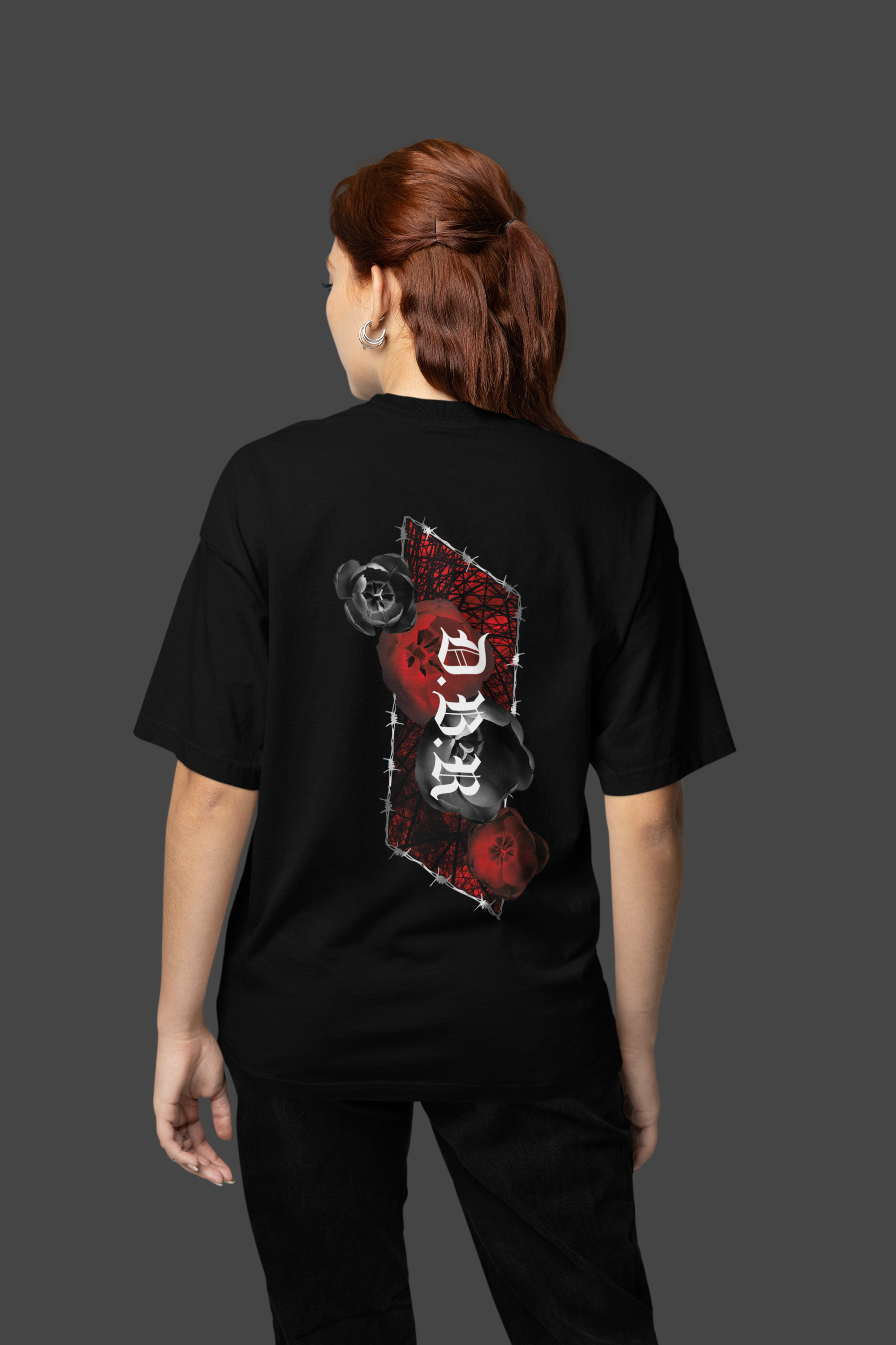 D.B.R | Heavy Cotton oversized T-Shirt | Front- & Backprint