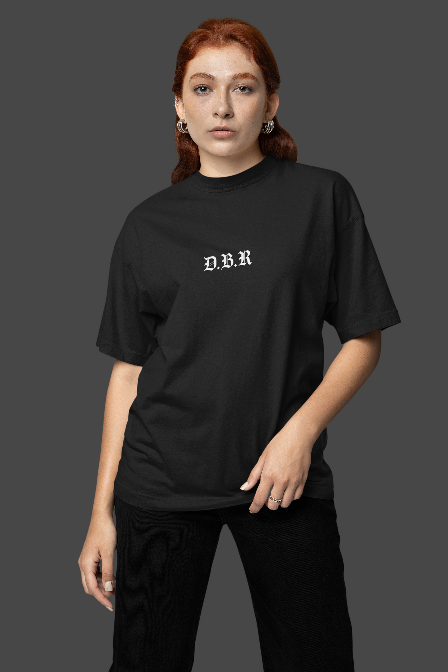 DBR | Heavy &amp; Washed oversized T-Shirt | Front &amp; back print