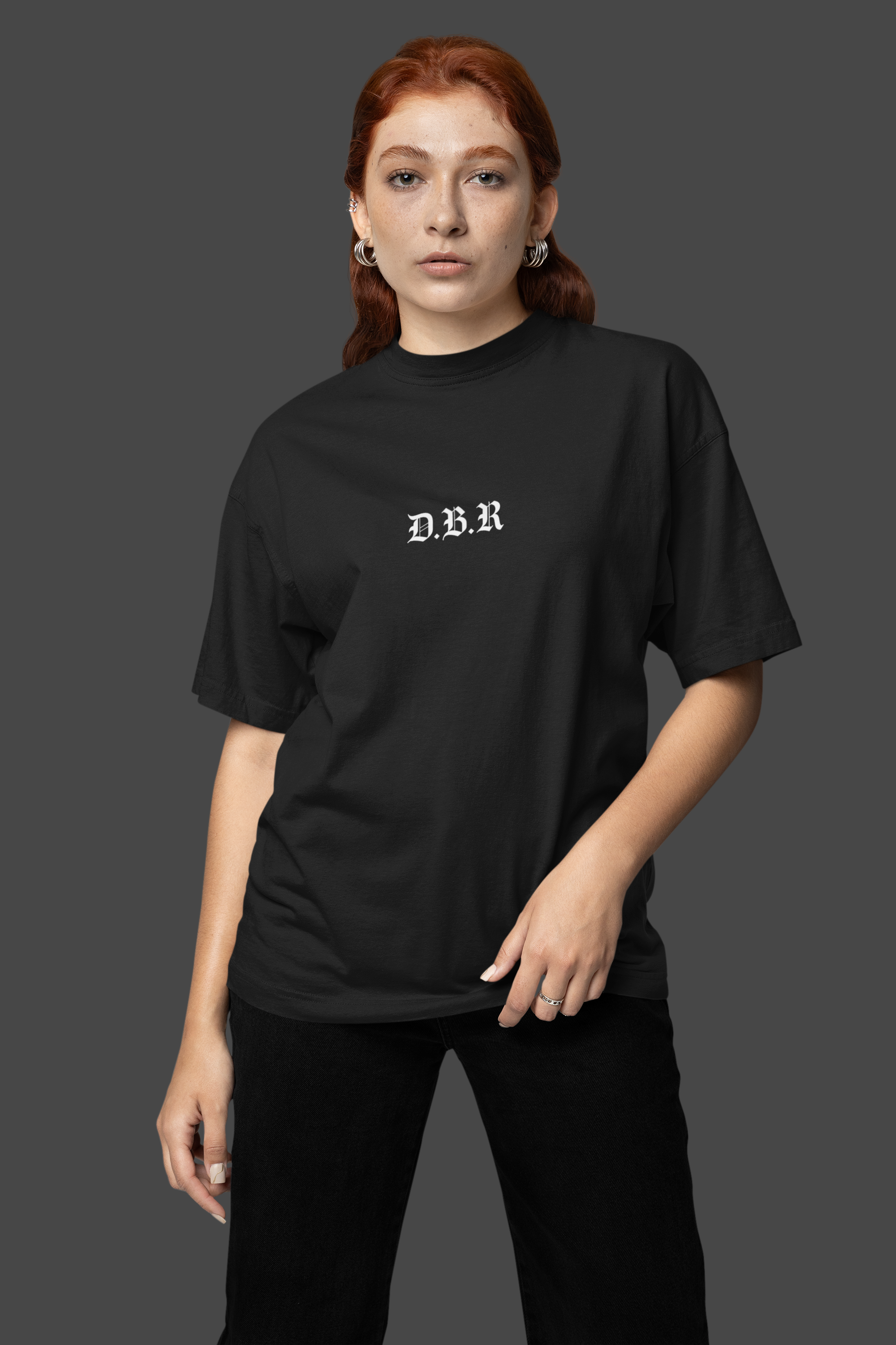 D.B.R | Heavy Cotton oversized T-Shirt | Front- & Backprint