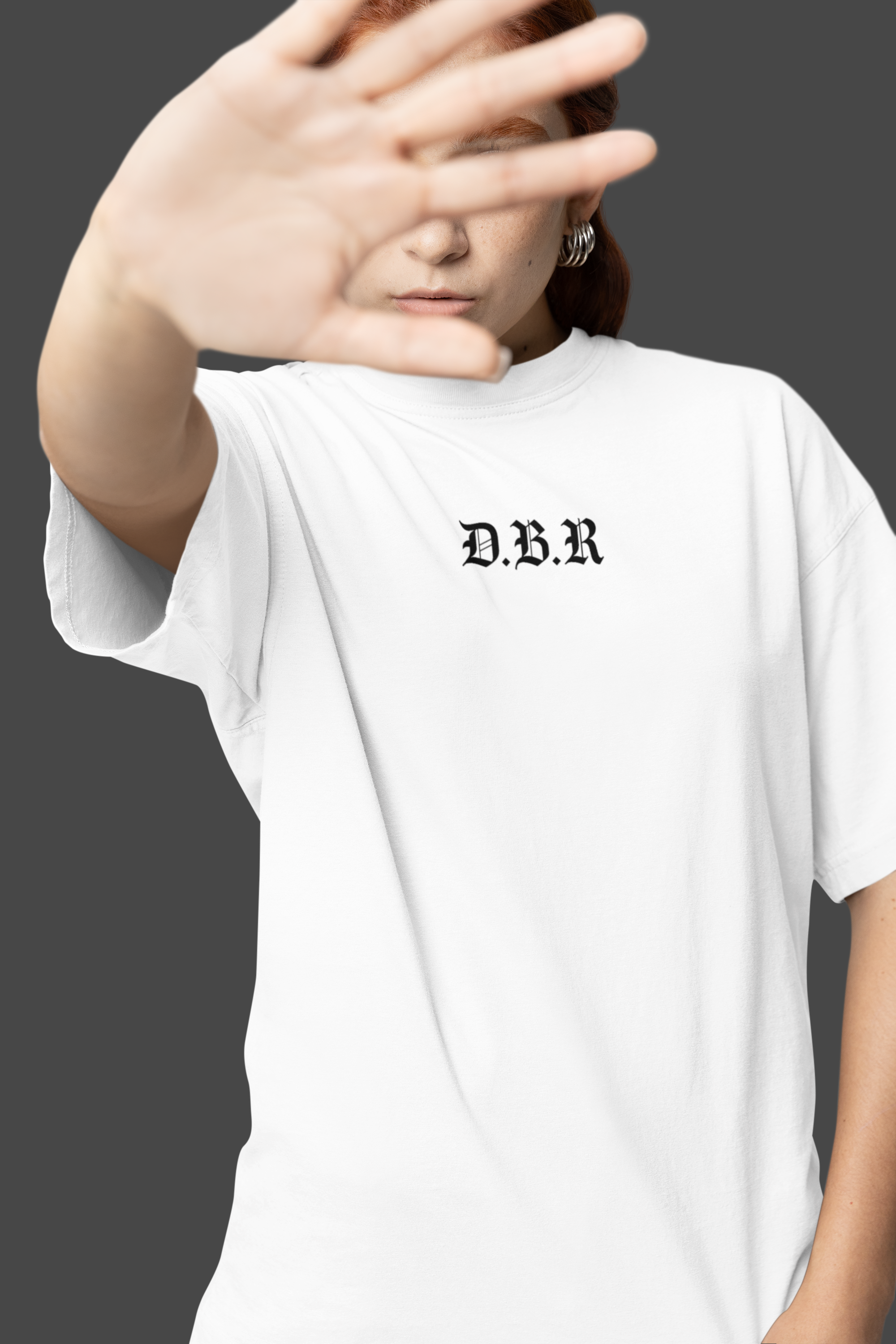 D.B.R | Heavy Cotton oversized T-Shirt | Frontprint