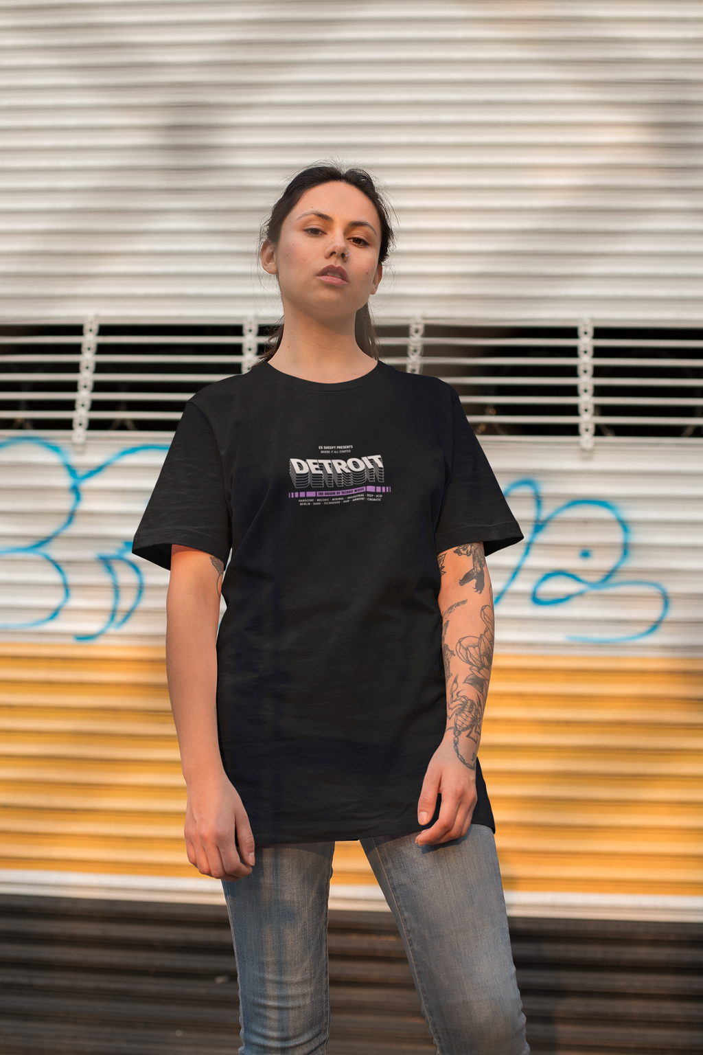 DETROIT | Heavy Cotton oversized T-Shirt | Frontprint