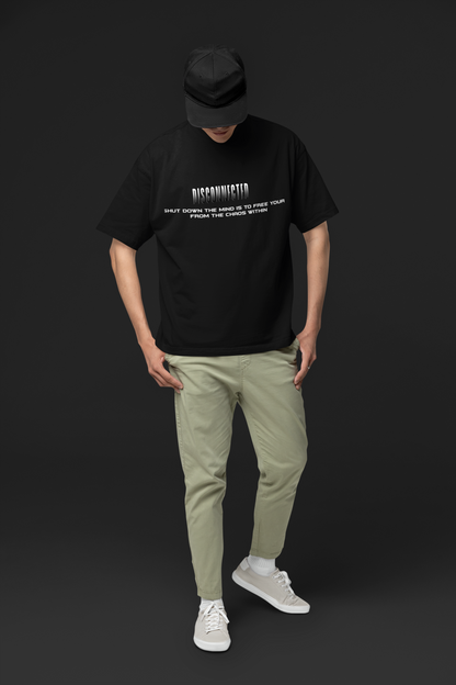 DISCONNECTED | Heavy Cotton oversized T-Shirt | Front- & Backprint