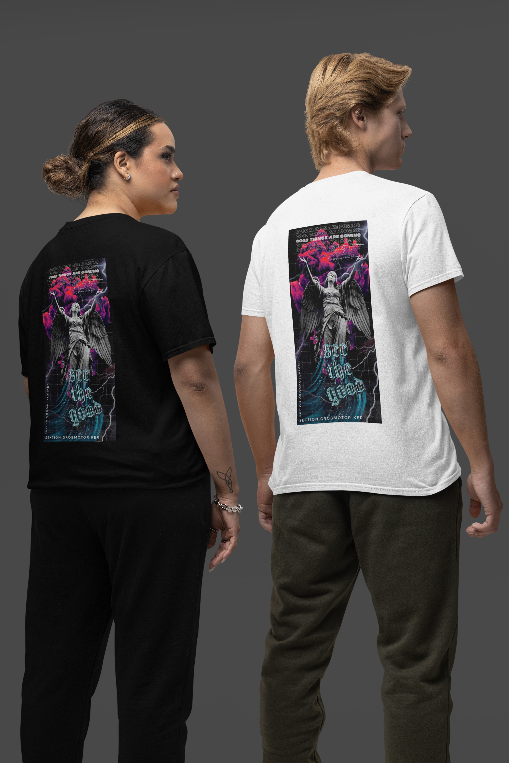 Die Grobmotoriker | Heavy Cotton oversized T-Shirt | Front- & Backprint