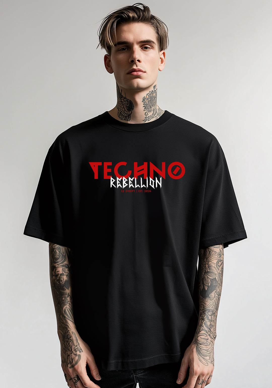 REBELLION | Heavy Cotton oversized T-Shirt | Frontprint