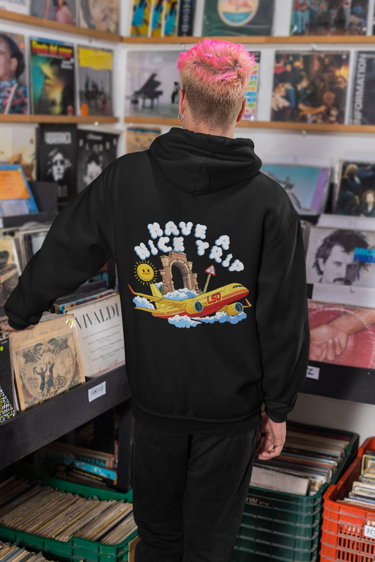 HAVE A NICE TRIP | Heavy Cotton oversized Hoodie | Backprint