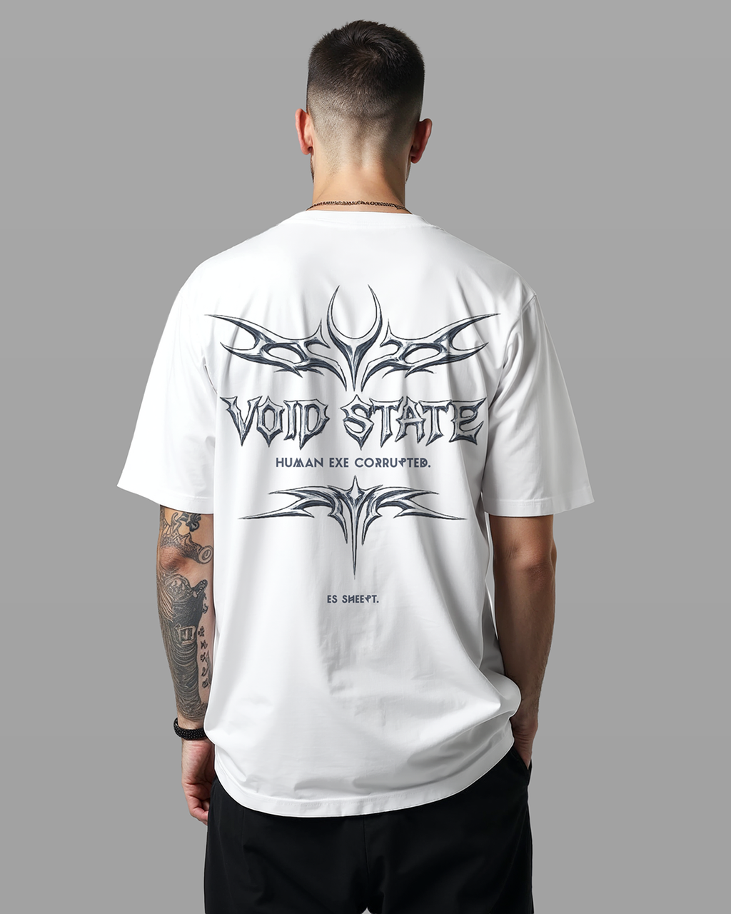 HUMAN EXE | Heavy Cotton oversized T-Shirt | Front- & Backprint