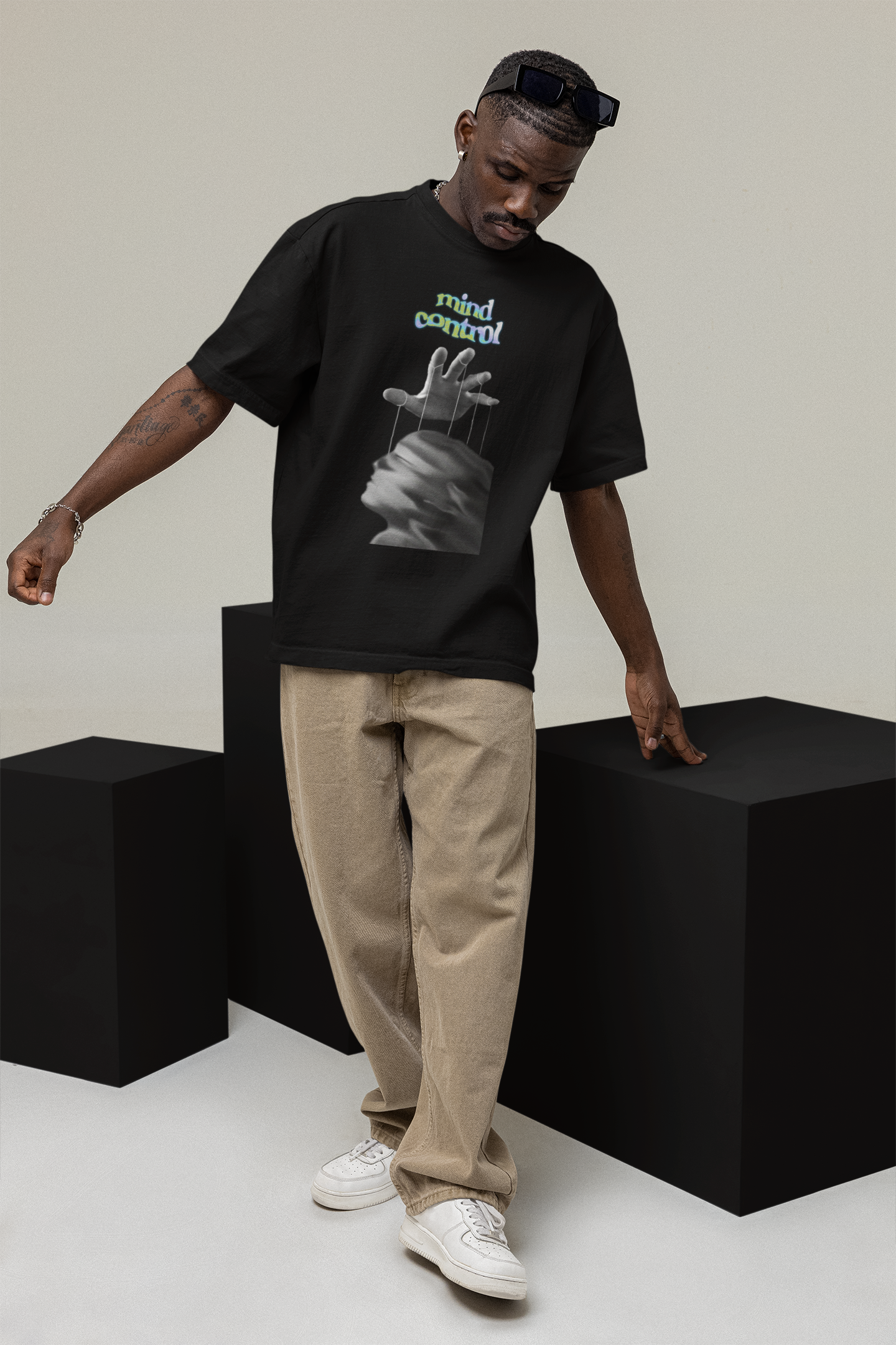 mind control | Heavy Cotton oversized T-Shirt | Front print