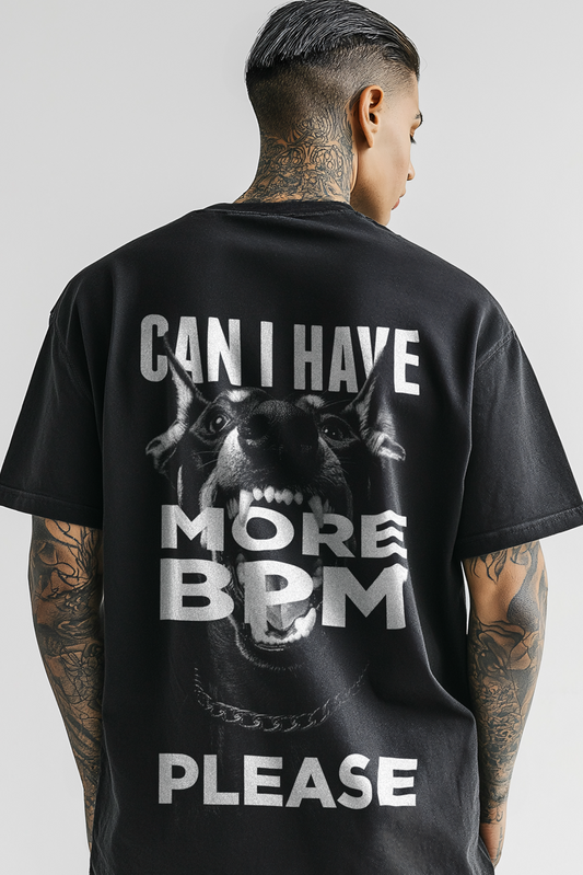 MORE BPM | Heavy Cotton oversized T-Shirt | Backprint