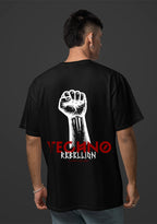 REBELLION | Heavy Cotton oversized T-Shirt | Backprint