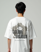 TECHNO OUTLAWS | Heavy Cotton oversized T-Shirt |  Backprint
