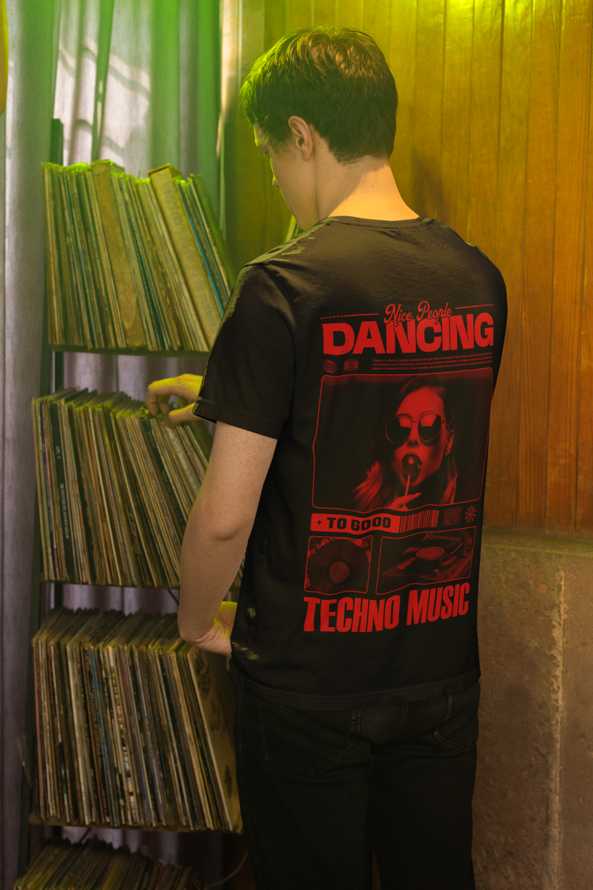 NICE PEOPLE | Heavy Cotton oversized T-Shirt | Backprint