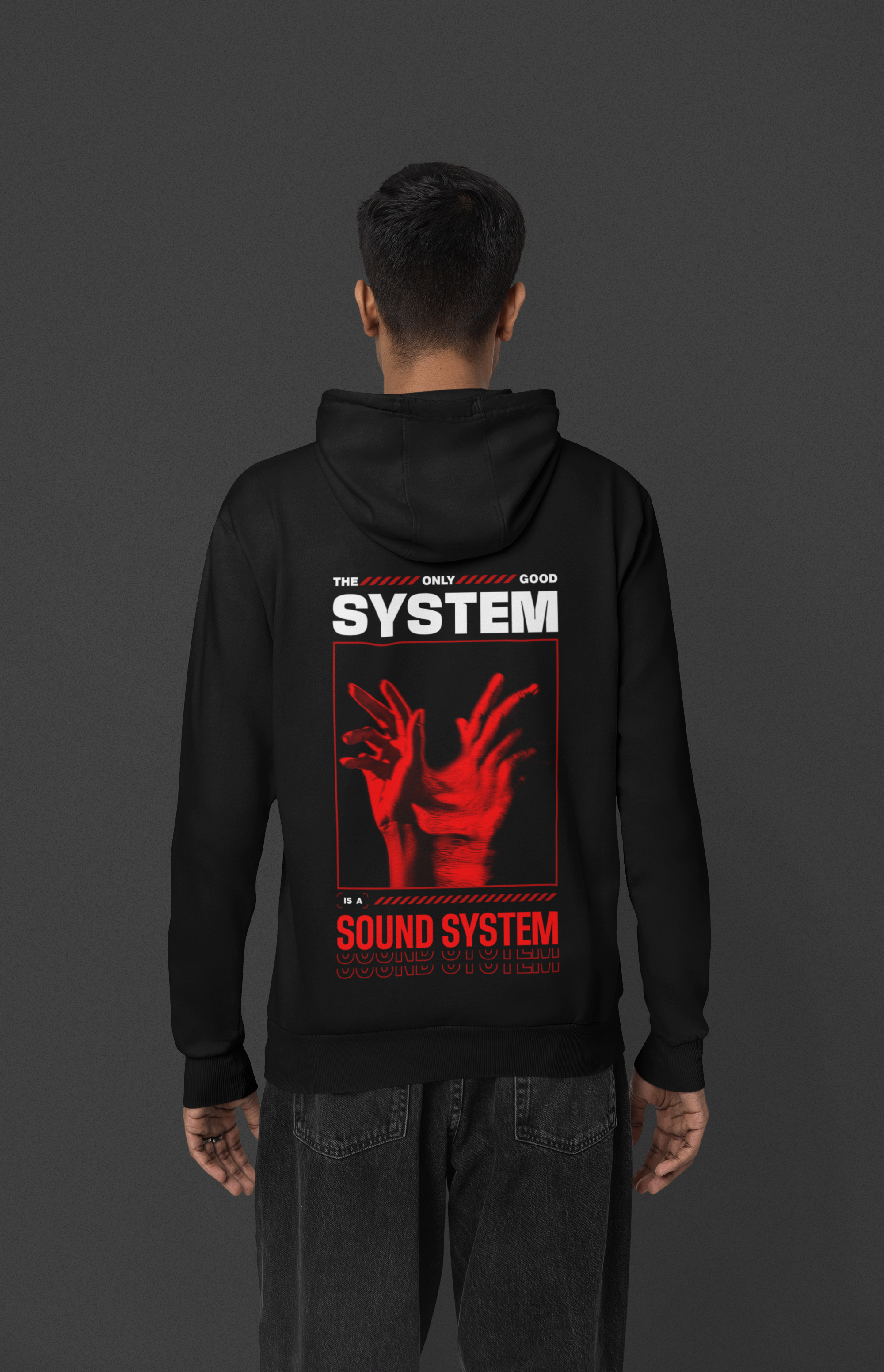 THE ONLY GOOD SYSTEM | Heavy Cotton oversized Hoodie | Backprint