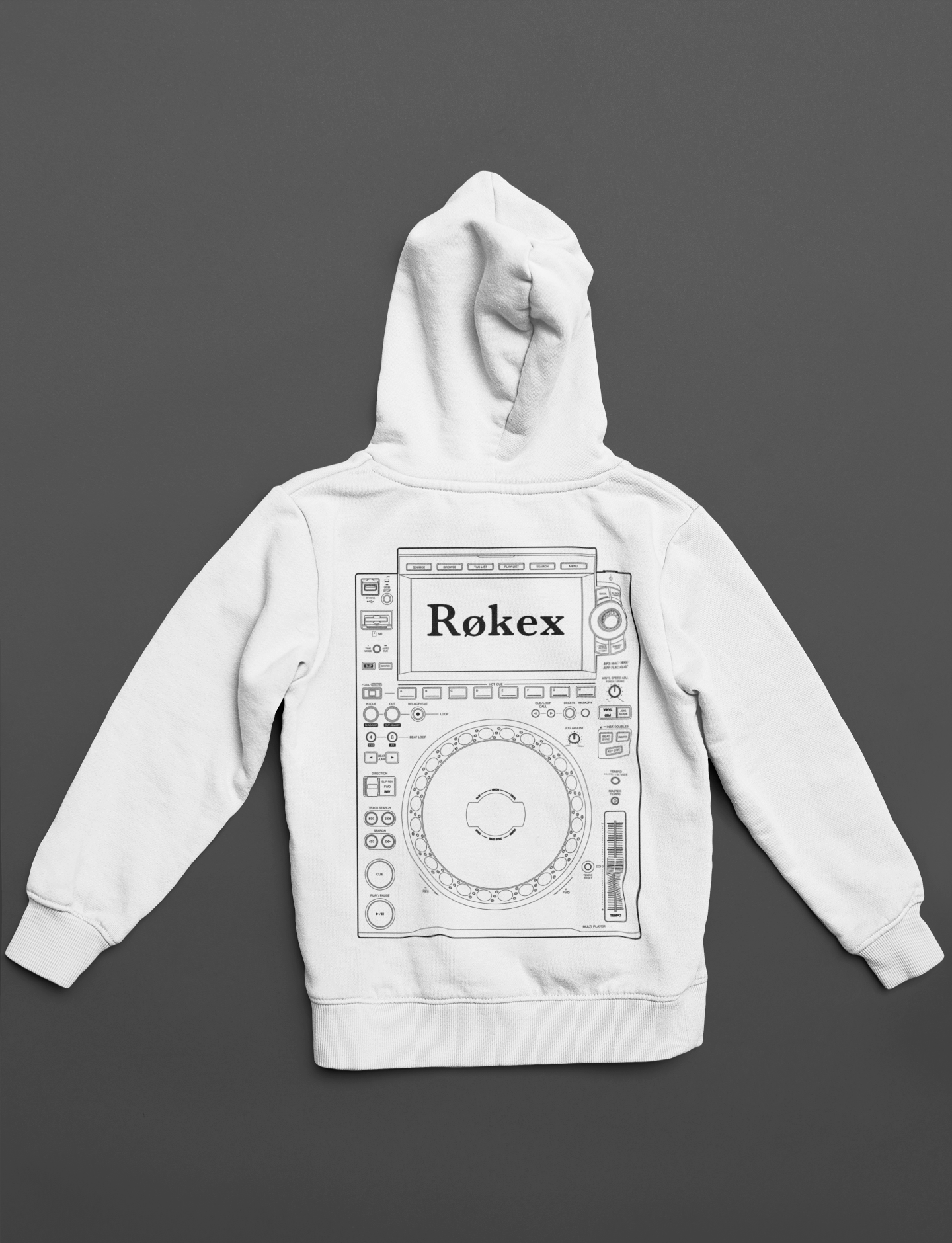 Røkex | Heavy Cotton oversized Hoodie | Front- & Backprint