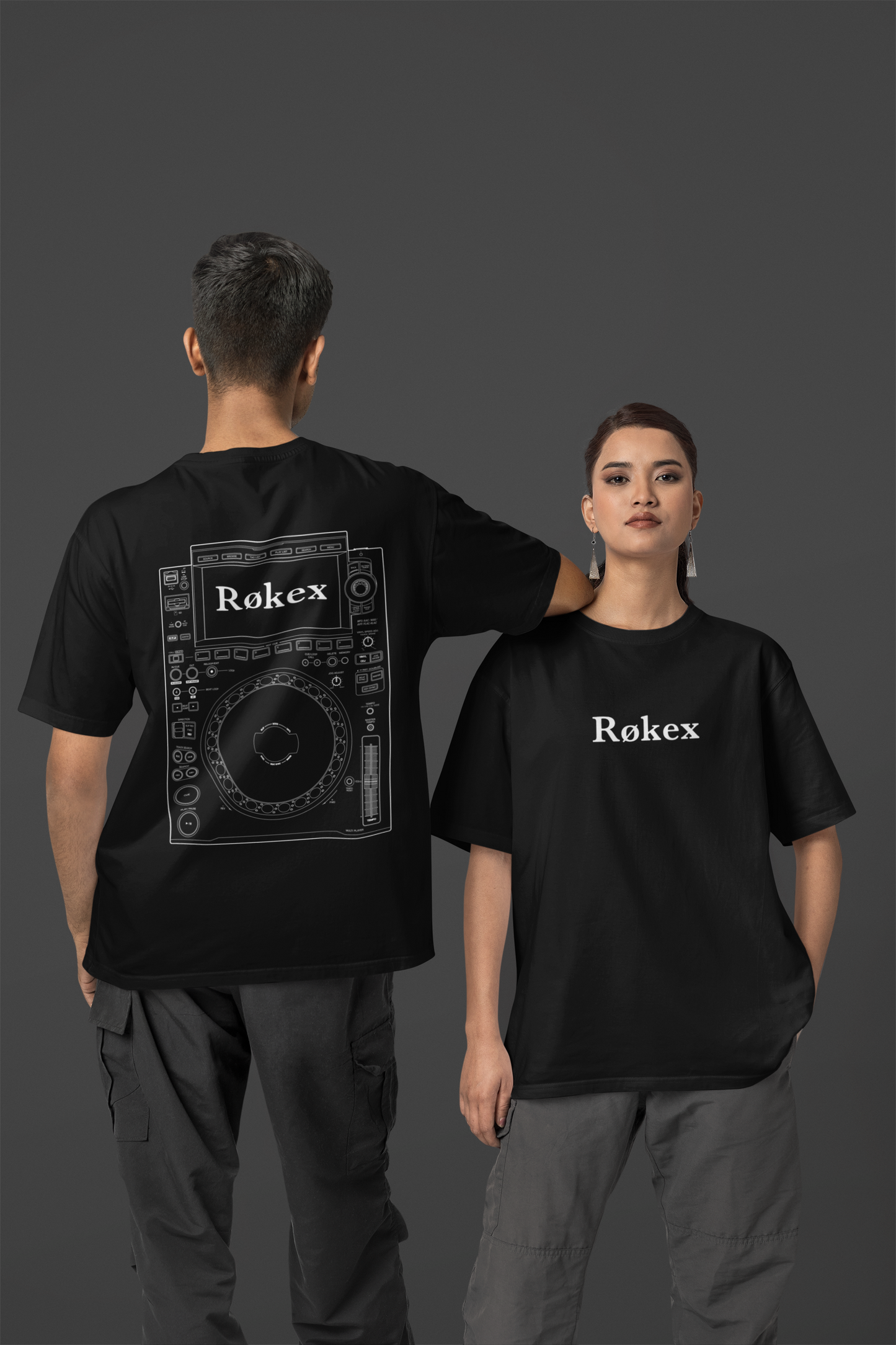 Røkex | Heavy oversized T-Shirt | Front- & Backprint