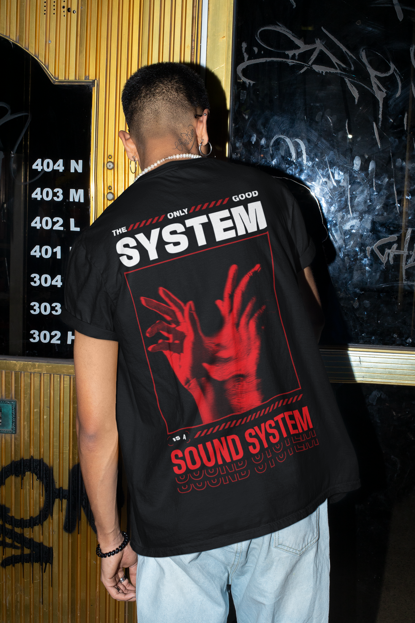 THE ONLY GOOD SYSTEM | Heavy Cotton oversized T-Shirt | Backprint