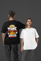 TIME FOR BANGERS ONLY | Heavy Cotton oversized T-Shirt | Backprint