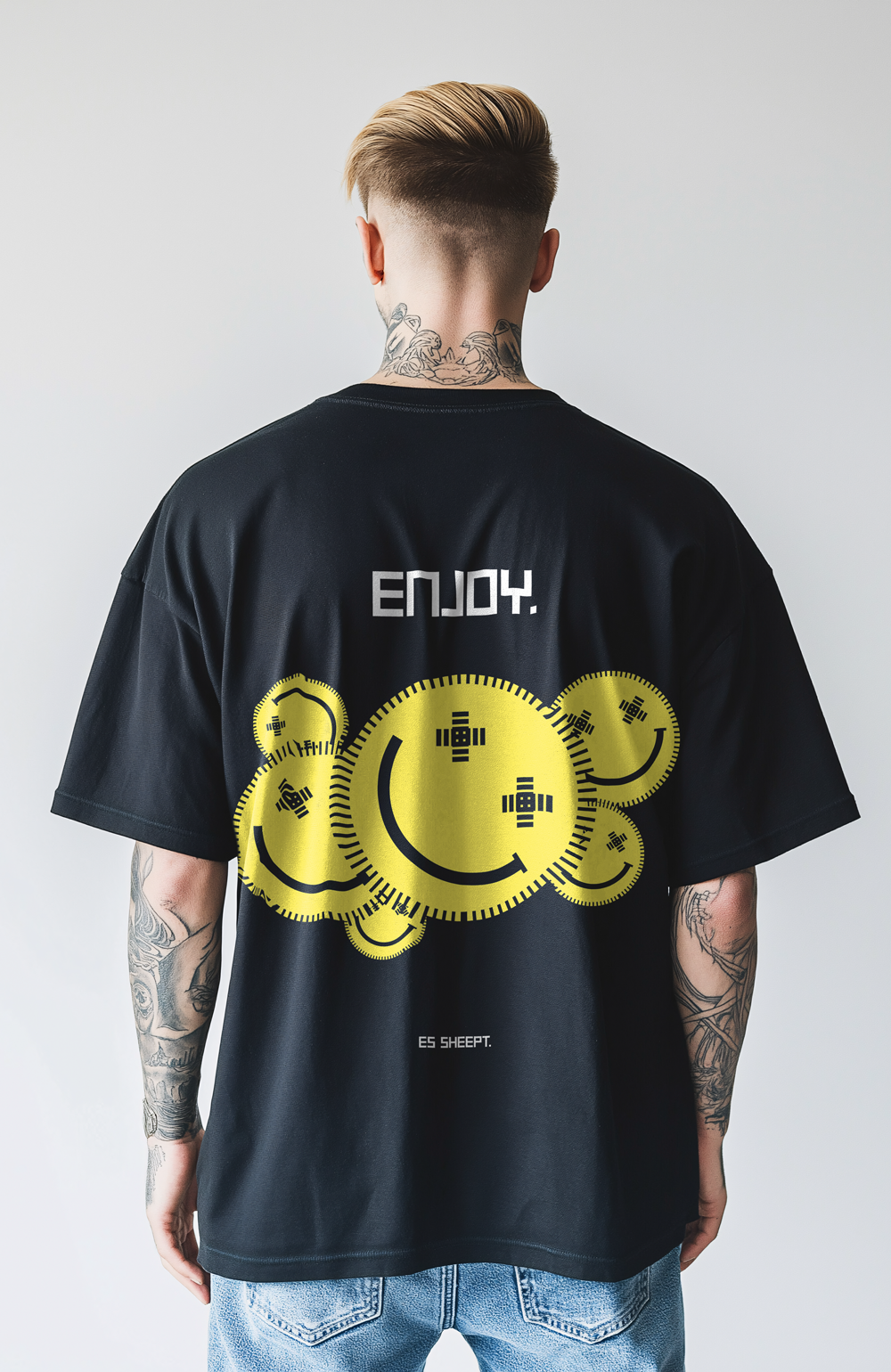 ENJOY. | Heavy Cotton oversized T-Shirt | Front- & Backprint