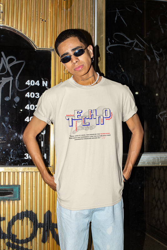 Experience of Techno | Heavy Cotton oversized T-Shirt | Front print